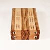 Compact Travel Cribbage - Zebrawood & Maple - 2 Player - Image 4