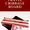 Bubinga and Maple Travel Cribbage Board Pin Type 2