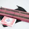 Compact Travel Cribbage - Purpleheart & Wenge - 2 Track - Image 2