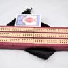 Compact Travel Cribbage 3 Player - Purpleheart & Maple - Play