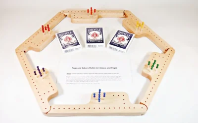 Pegs & Jokers Game Set - Hard Maple - Game Set