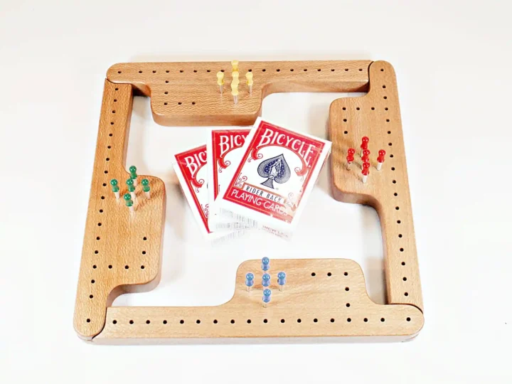 Pegs & Jokers Game Set - Sycamore - 4 Player