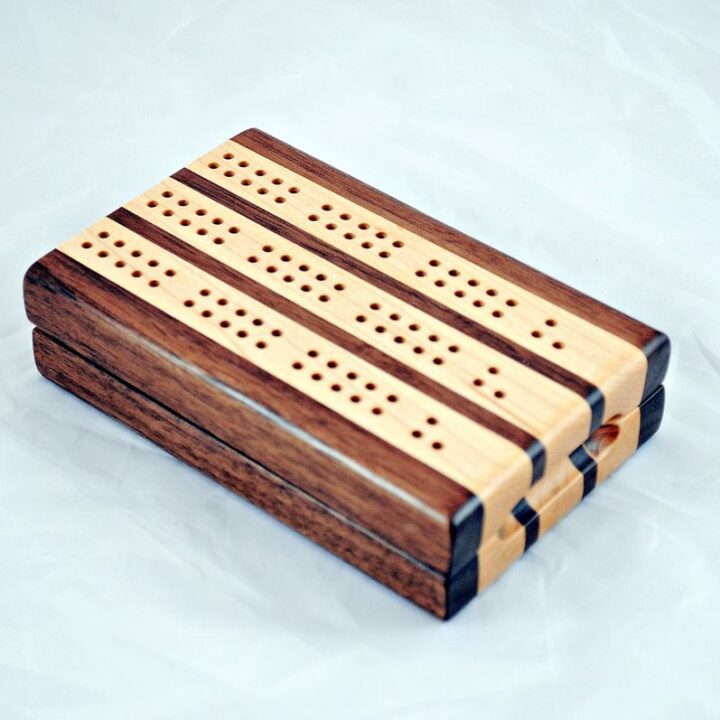 3 Track Compact Travel Cribbage Boards