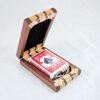 Compact Travel Cribbage 3 Player - Black Walnut & Maple - Open