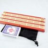 Compact Travel Cribbage 3 Player - Padauk & Maple - Play