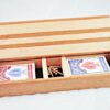 Dual Deck Cribbage Box - Khaya & Maple - Image 2