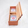 Dual Deck Cribbage Box - Khaya & Maple - Image 3