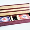 Dual Deck Cribbage Box - Purpleheart & Maple - Image 2