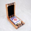 Compact Travel Cribbage 3 Player - Black Cherry & Black Walnut - Open