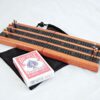 Compact Travel Cribbage 3 Player - Jatoba & Wenge - Play