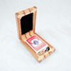 Compact Travel Cribbage 3 Player - Lacewood & Maple - Open