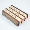 Compact Travel Cribbage 3 Player - Peruvian Walnut & Maple - Closed