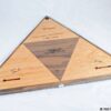 Triangle Cribbage Race Board - Cherry, Walnut & Maple - Back