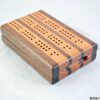 CTC-3 Compact Travel Cribbage 3 Track - Black Walnut & Black Cherry