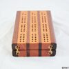 Compact Travel Cribbage 3 Player - Black Walnut & Black Cherry - Image 4