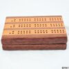 Compact Travel Cribbage 3 Player - Black Walnut & Black Cherry - Image 5