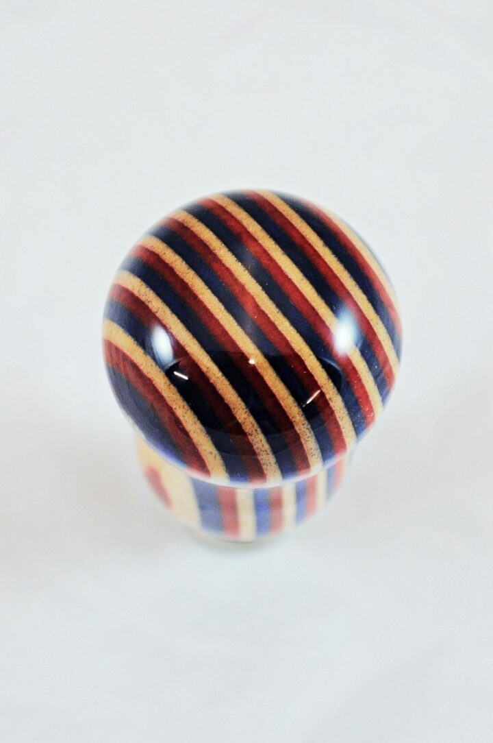Bottle Stopper - SpectraPly Americana with Stainless Steel Stopper Top