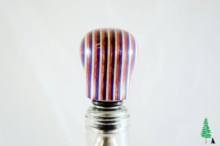 Bottle Stopper - SpectraPly Americana - Bottle Side