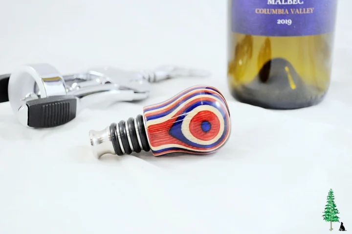 Bottle Stopper - SpectraPly Americana - Laying Setting