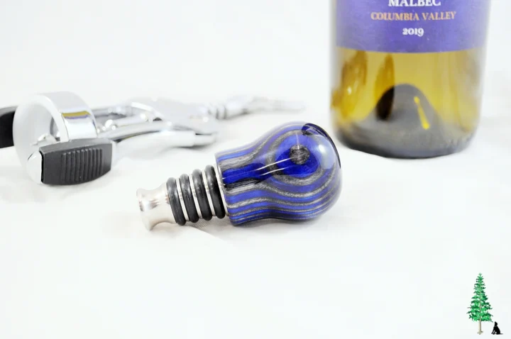 Bottle Stopper - SpectraPly Blue Angel - Laying Setting