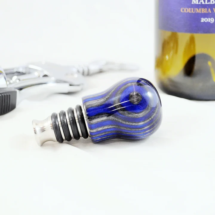 Bottle Stopper - SpectraPly Blue Angel - Laying Setting