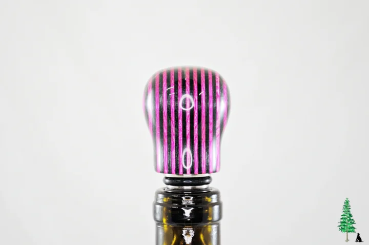 Bottle Stopper - SpectraPly Pink Lady - Side