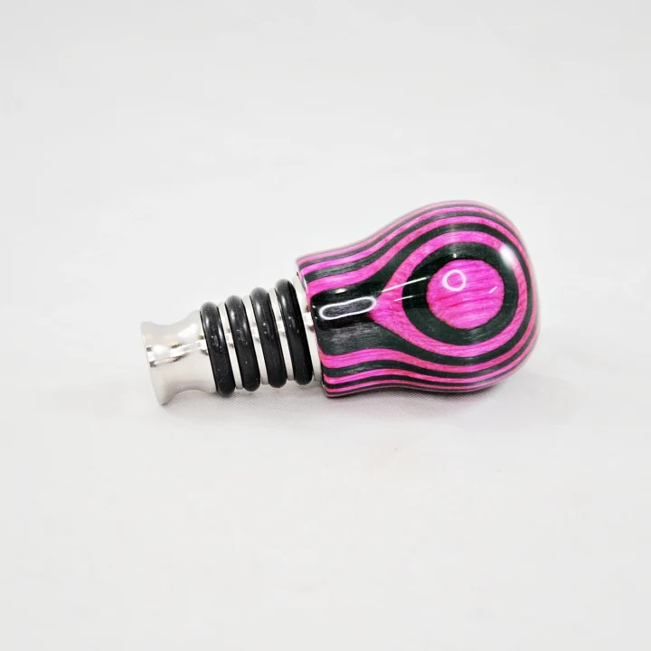 Bottle Stopper - SpectraPly Pink Lady - Laying Right