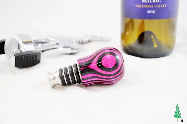 Bottle Stopper - SpectraPly Pink Lady - Laying Setting