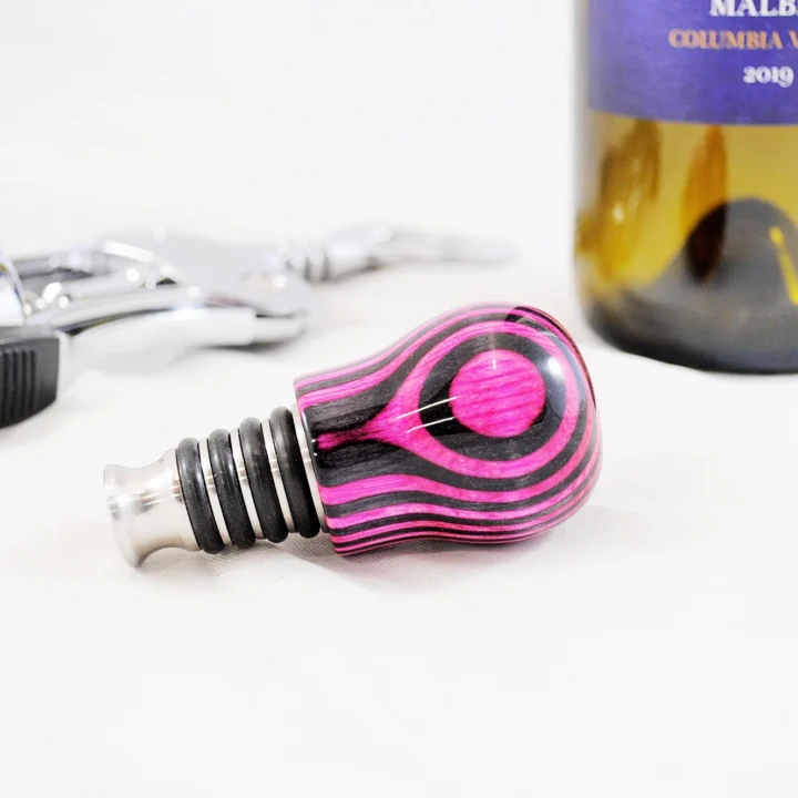 Bottle Stopper - SpectraPly Pink Lady - Laying Setting