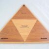 Triangle Cribbage Race Board - Cumaru, Red Oak & Padauk - Image 3