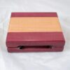 Playing Card Case #52 - Purpleheart & Curly Maple Closed