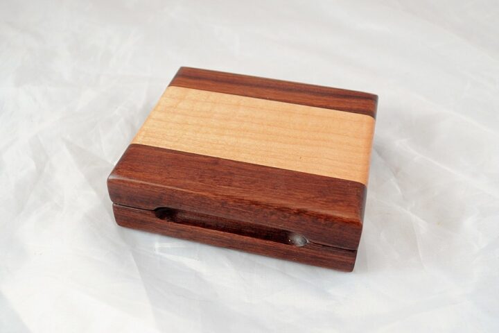 Playing Card Case #61 - Granadillo & Curly Maple