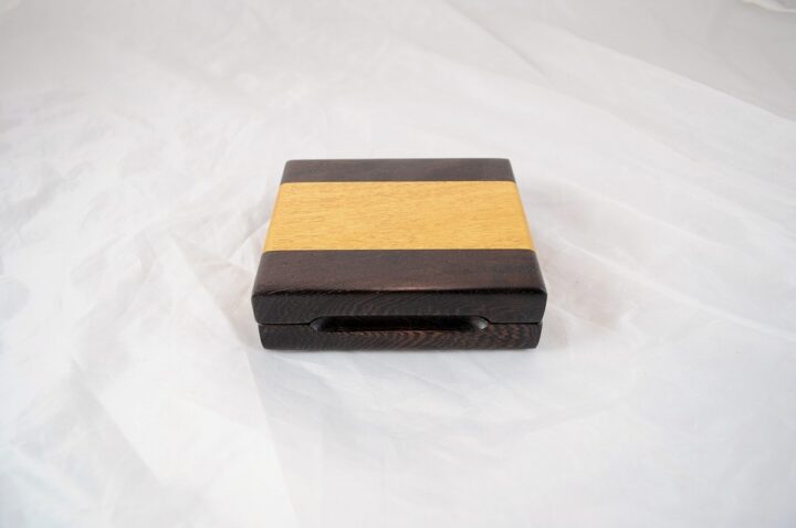 Playing Card Case #68 - Wenge & Yellowheart Closed
