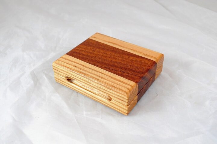 Playing Card Case #74 - Red Oak & Sapele