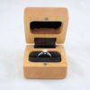 Ring Box - Birdseye Maple & Roasted Curly Maple - Front Open