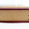 Trillium Jewelry Box | Curly Soft Maple & Purpleheart Front