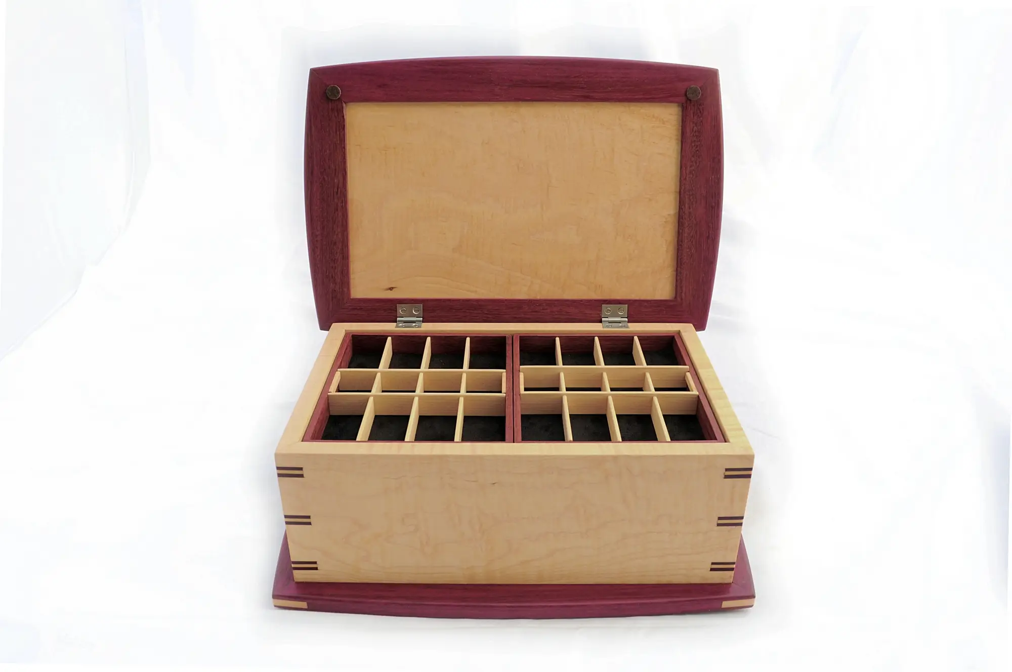 thumbnail image 2 of Cross Road Game Calls - Walnut Turkey Box Call Kit With Purpleheart Lid (Unfinished) 2 of 6