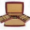 Trillium Jewelry Box | Curly Soft Maple & Purpleheart Top Trays