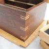 Trillium Jewelry Box | Claro Walnut & Birdseye Maple Miter Keys