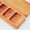 Magnets - Wood Pill Box - Khaya