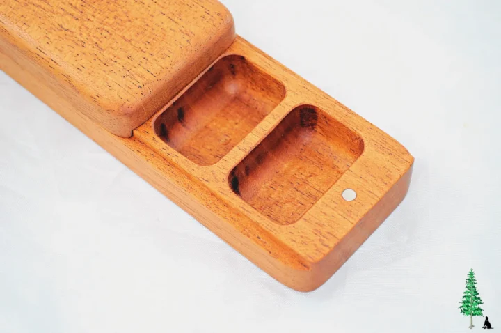 Compartments - Wood Pill Box - Khaya