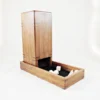 Moon Dog Dice Tower - Black Walnut - Front