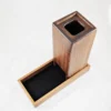 Moon Dog Dice Tower - Black Walnut - Top