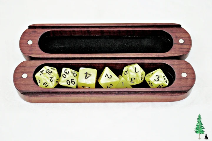 Moon Dog Dice Crypt - Roasted Curly Maple - Dice