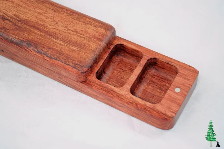Slide Top - Wood Pill Box - Bubinga