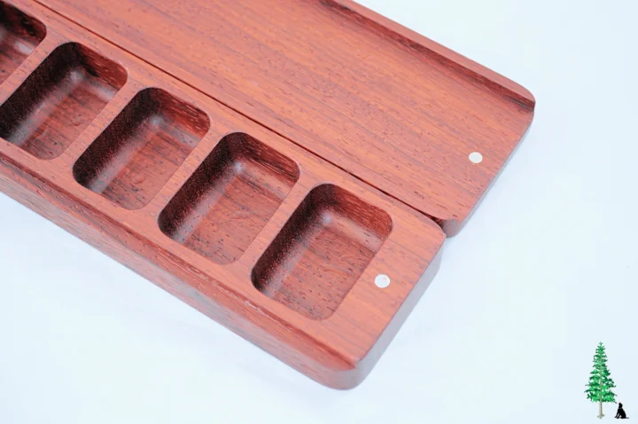Magnets - Wood Pill Box - Padauk