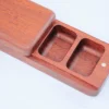 Slide Top - Wood Pill Box - Padauk