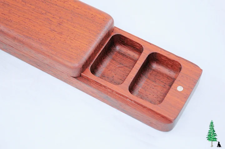 Slide Top - Wood Pill Box - Padauk