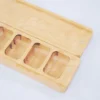 Magnets - Wood Pill Box - Quilted Big Leaf Maple