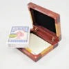 Playing Card Case - Padauk & Khaya - Open Tablet